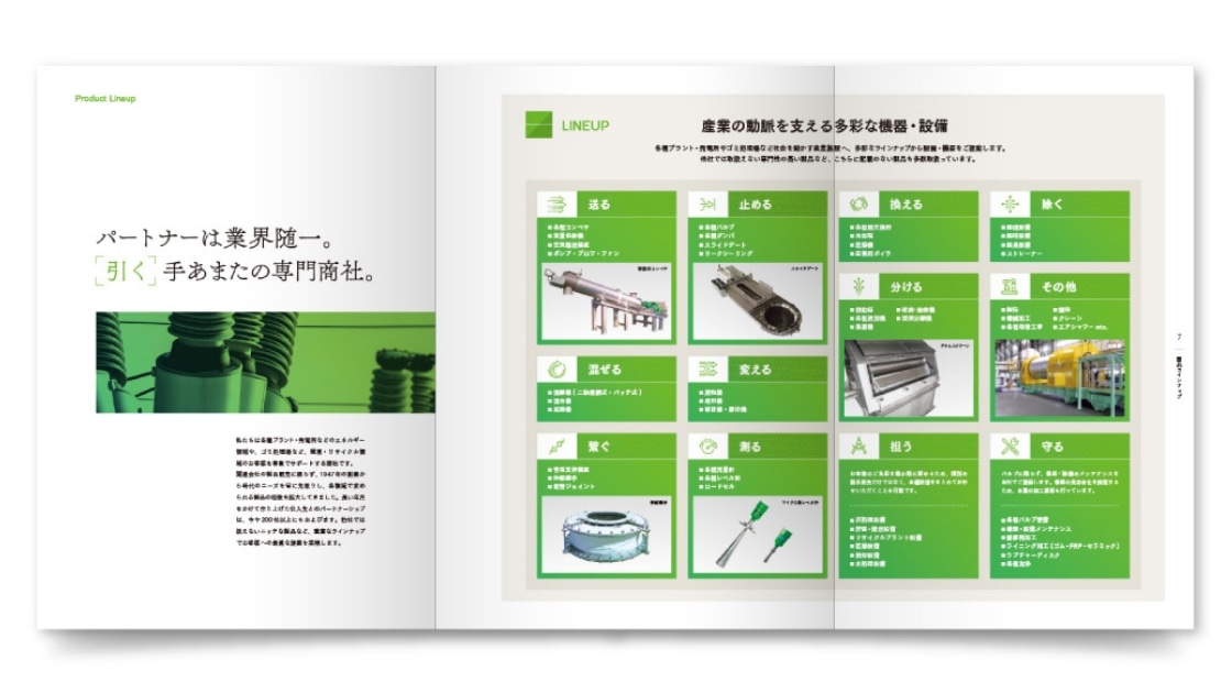 同会社案内｜【−】＝「製品情報」